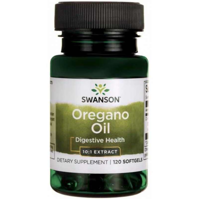 Swanson Oregano Oil 10:1 Extract 150 mg 120 kapslit foto